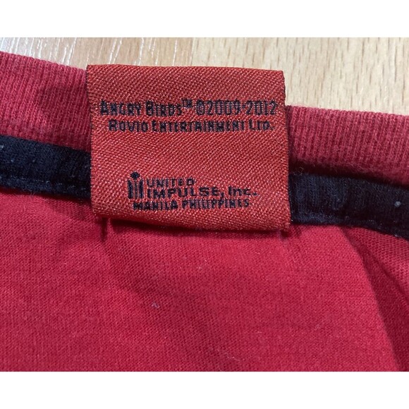 Angry Birds Characters • Red Graphic Tee T-Shirt (Youth Size 10/M) • 2009-2012 - Picture 3 of 4